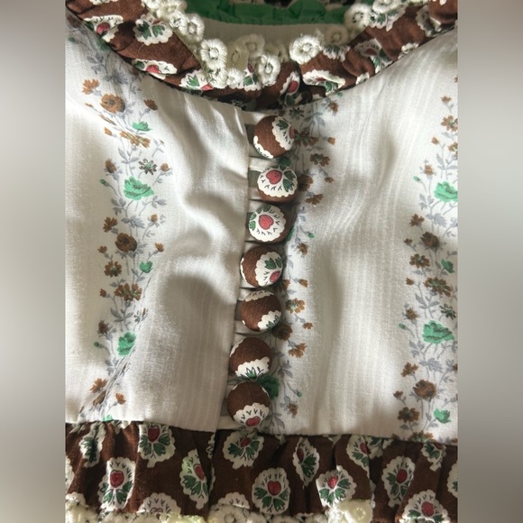 Malia Honolulu Vintage 60s 70s Hawaiian Maxi Dress Floral Boho, size Small - Picture 10 of 12